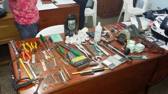Infraero: Grupo é preso com drogas e “arsenal” de ferramentas