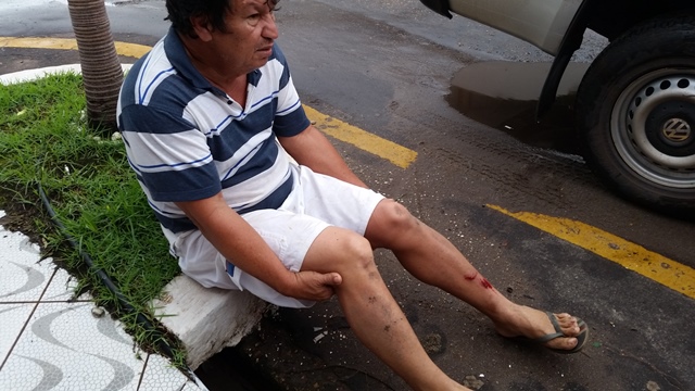 Agricultor de 58 anos ficou machucado na briga: família vai vender o carro para pagar prejuízos