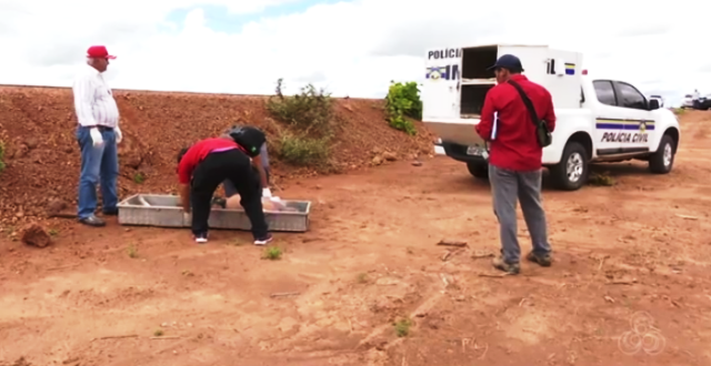 Corpo do pai foi encontrado na beira de uma BR em Roraima. Foto: Reprodução/TV Roraima