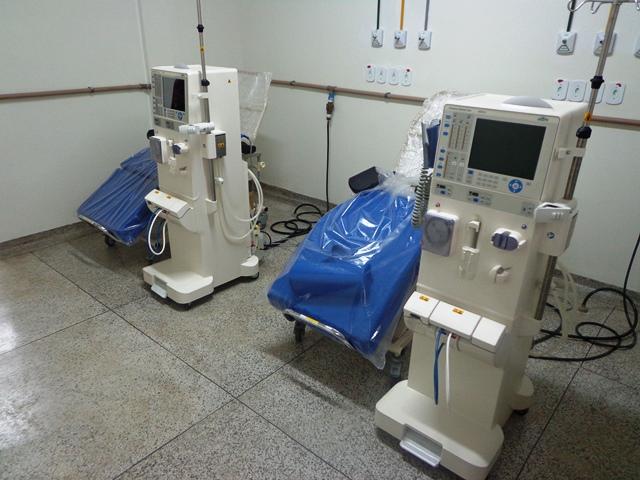Máquinas que serão utilizadas no tratamento de pacientes