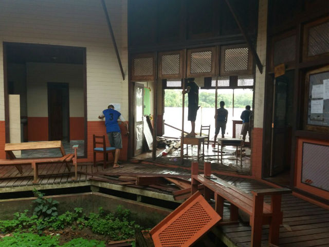Ação emergencial remove estruturas de escolas ameaçadas no Bailique