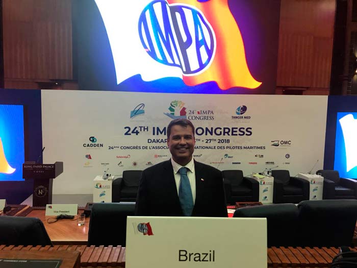 Prático do Amapá é reeleito vice-presidente mundial da Impa