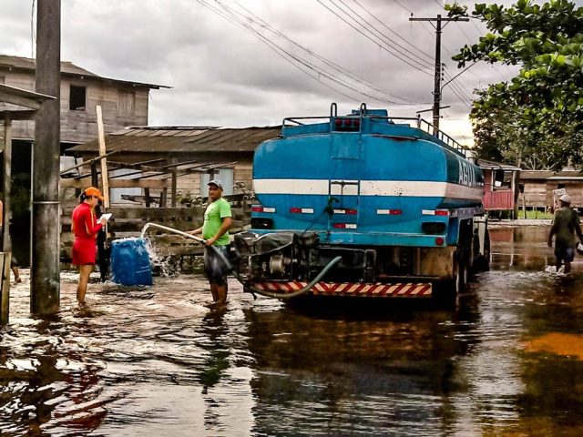 Inundação no Jari contamina 55% da água potável do município