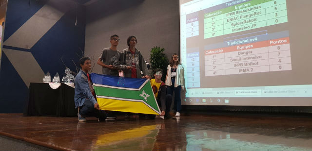 Alunos de escola pública do AP vencem torneio internacional de robótica