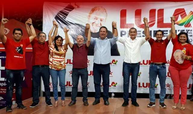 Lançamento da pré-candidatura de Lula no AP une PDT, PTB e PSB