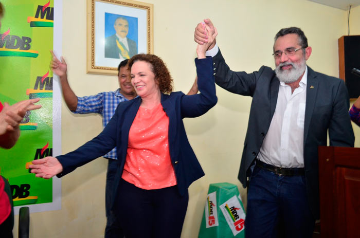 MDB oficializa Fátima e Gilvam para o Senado