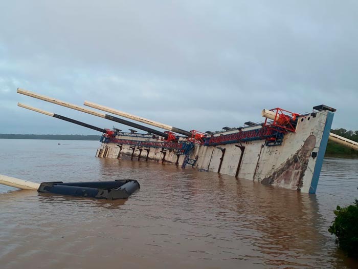 Sem nunca ter sido usado, porto de R$ 484 milhões afunda no Rio Amazonas