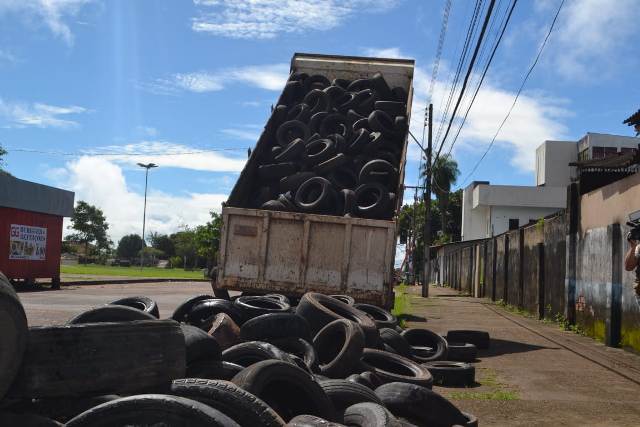 Ação contra o Aedes aegypti recolhe 25 toneladas de pneus