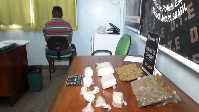 Polícia Civil flagra homem com 3kg de drogas em Macapá