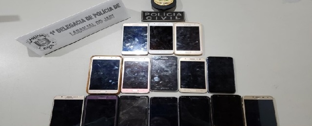 Polícia rastreia 15 celulares roubados, e compradores vão responder