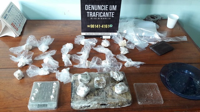 Polícia descobre ponto de armazenamento de drogas em Macapá