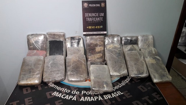 Passageiro com 21 kg de droga é preso em Porto de Santana