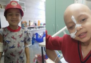 Tio e sobrinho: crianças lutam para vencer o câncer