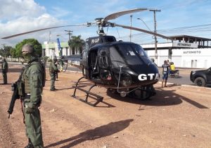 GTA sobrevoa e pousa em locais estratégicos para coibir crimes eleitorais