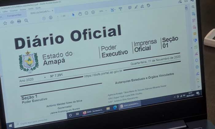 No Amapá, Diário Oficial dos últimos 20 anos pode ser consultado na internet