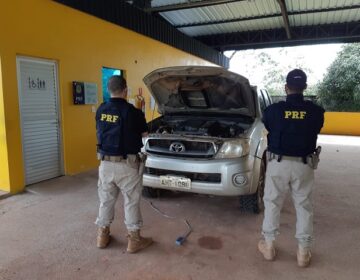 PRF flagra picape adulterada na BR-156