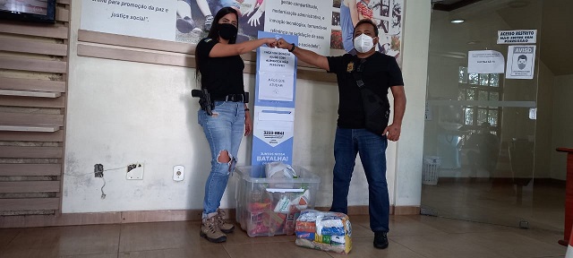 Policiais civis fazem campanha de donativos para pessoas afetadas pela pandemia