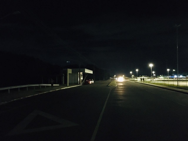 Escuridão no entorno do Aeroporto de Macapá