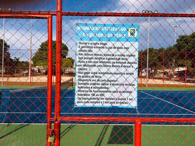 Primeira quadra de tênis em praça pública é inaugurada em Macapá, ap