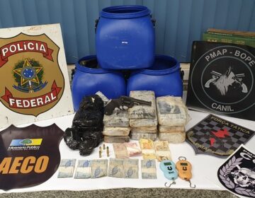 Polícia Federal e Militar apreendem crack e cocaína em ilha no rio Vila Nova