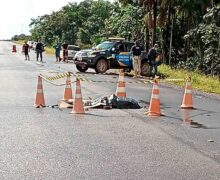 Ciclista morre atropelado na BR-156