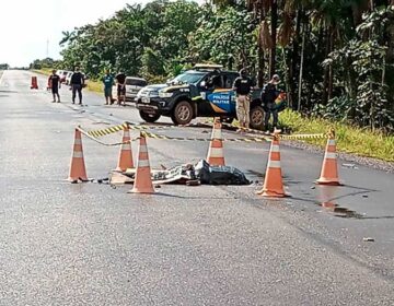 Ciclista morre atropelado na BR-156