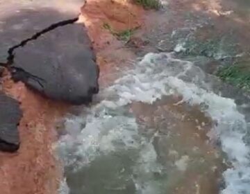 VÍDEO: Vazamento deixa Centro e zona sul sem água nas torneiras