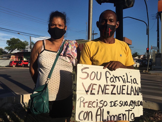 Refugiados venezuelanos pedem ajuda deixar o Amapá