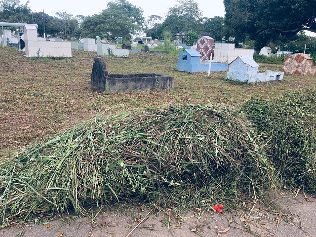 Após denúncia, cemitério começa a ser limpo