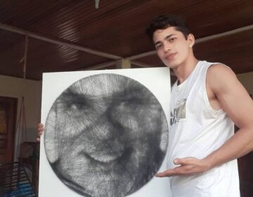 Quadros de linha de jovem artista do Amapá fazem sucesso com celebridades