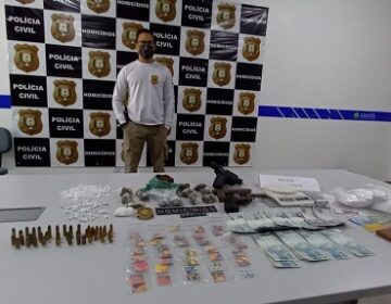 Durante investigação de homicídio, polícia descobre base de apoio de facção