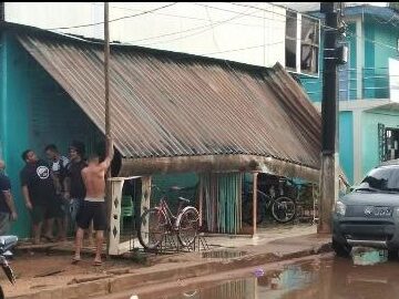 Fenômeno climático atinge casas em Vitória do Jari