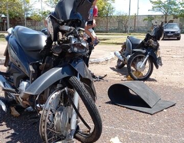 Colisão entre motos deixa três feridos