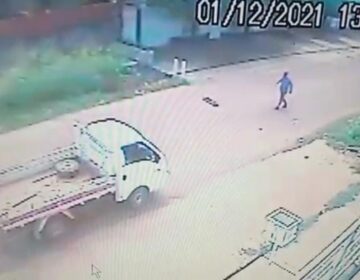 Vídeo indica quem era o motorista da picape que matou entregador