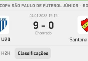 Santana sofre super goleada na estreia da Copa São Paulo de Futebol Júnior