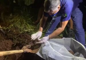 Preso após oferta de recompensa, investigado mostra onde enterrou corpo de caseiro