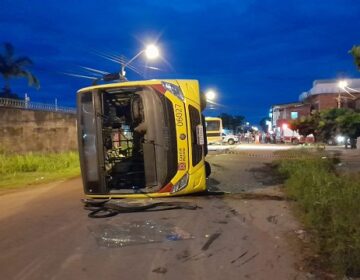 Colisão entre dois ônibus deixa mais de 20 feridos em Macapá