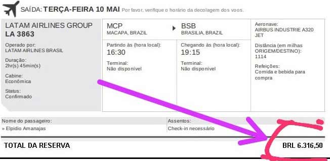 Passagem para Belém chega a R$ 2,8 mil; Brasília R$ 6,3 mil