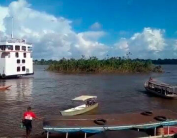 Terras caídas: ‘ilha flutuante’ passa em frente a Santana
