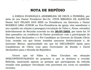 Assembleia de Deus condena manipulação de áudio de reunião com Davi e Clécio
