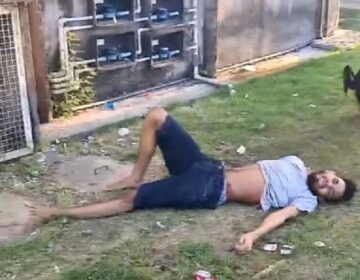Em fuga, procurado por esquartejamento pula do 3º andar e quebra pernas