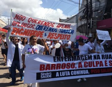 Profissionais de enfermagem paralisam por piso salarial no Amapá