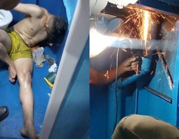Passageiro fica 12 horas com braço preso em ralo de barco