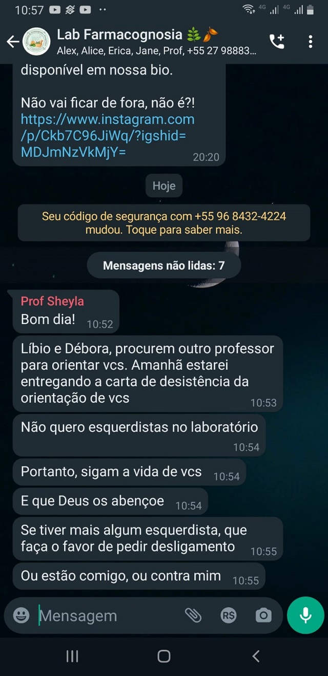 Professora bolsonarista se recusa a dar aulas para 'alunos de