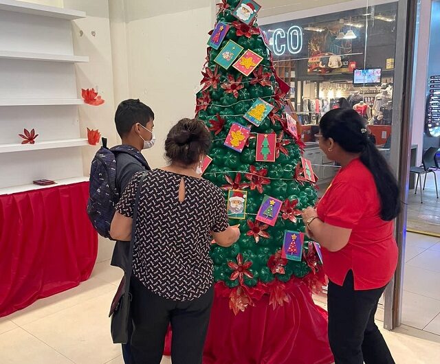 Árvore de natal da Apae tem cartinhas com pedidos de alunos especiais