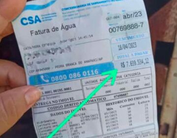 Consumidora é surpreendida com conta de água de R$ 7,6 milhões