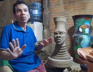 Artesão atende encomendas de igrejas católicas, evangélicas e da umbanda