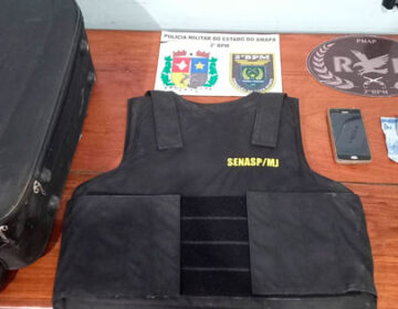 Jovem é preso com colete à prova de balas da Senasp