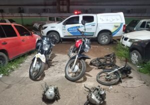 PM descobre desmanche de motos em quintal de residência