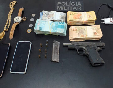 Fiscal de eleição em assentamento é preso com arma e R$ 31 mil